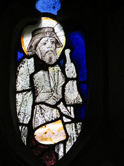 manaton church, devon , c15 glass   (5)