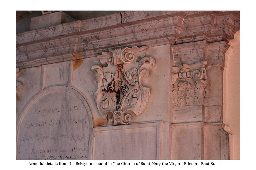 The Edward Selwyn Memorial - details - Saint Mary's Friston
