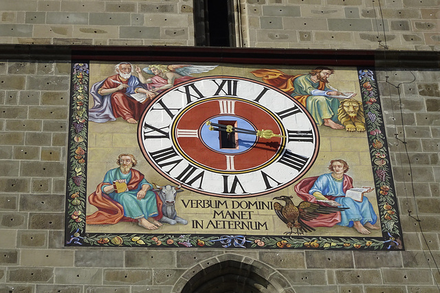 Black Church Clock