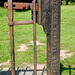 Cast iron gatepost by Thomas Everall of Ludlow