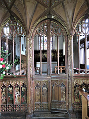 manaton church, devon , c16 rood screen (2)