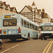Cambus 302 (PEX 618W) and 2055 (D355 KVA) in Cambridge - 2 Jan 1987
