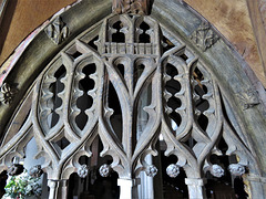 manaton church, devon , c16 rood screen (1)