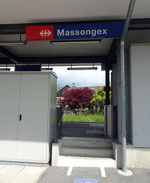 Bahnstation Massongex