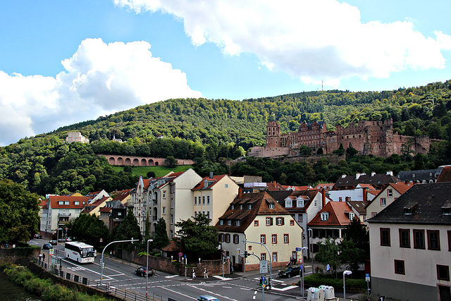 Heidelberg mit Schloß und Scheffelterrasse