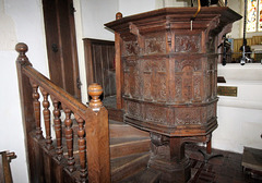 Pulpit, St Mary and St Peter's Church, Kelsale, Suffolk