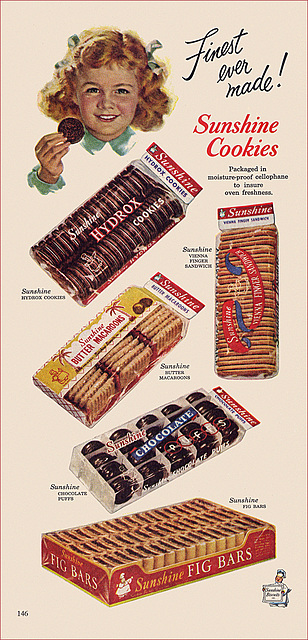 Sunshine Cookie Ad, 1952