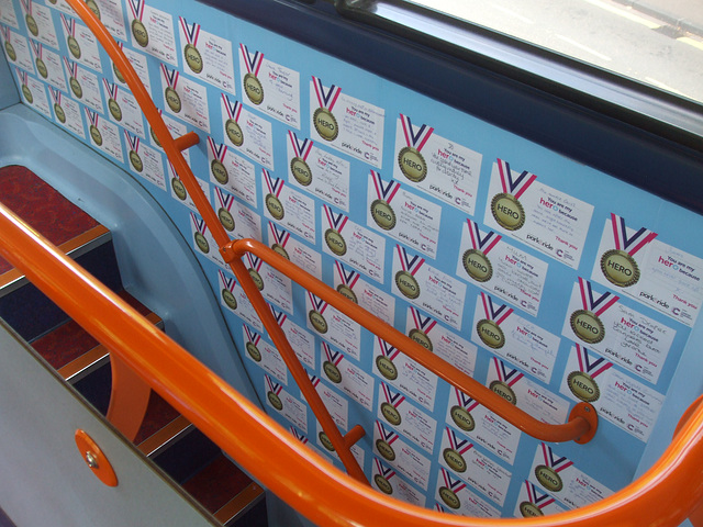 DSCF4620 Dedications posted on Stagecoach East (Cambus) AE07 KZB (Cambridge) - 4 Aug 2016 DSCF4620 Dedications posted on Stagecoach East (Cambus) AE07 KZB (Cambridge) - 4 Aug 2016