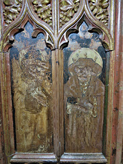 manaton church, devon, c16 screen dado  (3)