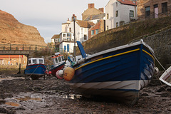 Boats in Staithes Beck