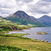 Looking along Wastwater towards Great Gable (Scan from Aug 1992)