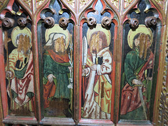 manaton church, devon, c16 screen dado  (4)