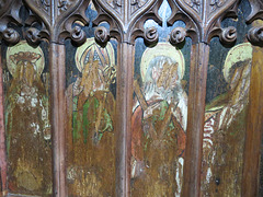 manaton church, devon, c16 screen dado  (5)