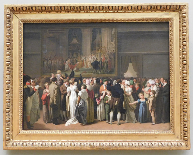 The Public Viewing David's Coronation at the Louvre by Boilly in the Metropolitan Museum of Art, January 2022