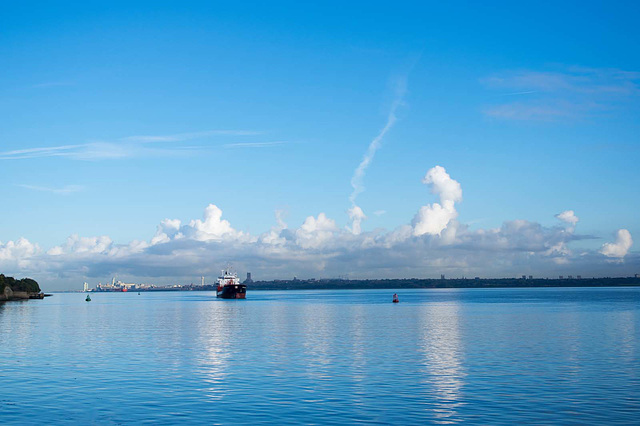 River Mersey looking downstream to Liverpool