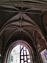 dittisham church, devon, c16 porch vaulting (3)