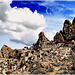 a view of the ghost town PENTEDATTILO / Calabria