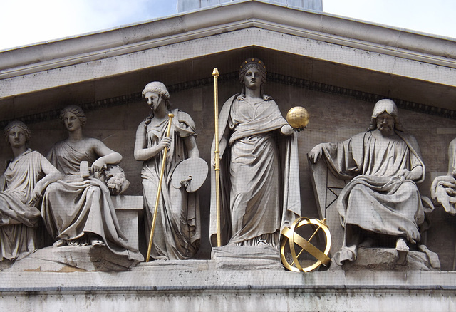 Detail of the Pediment of the British Museum, April 2013