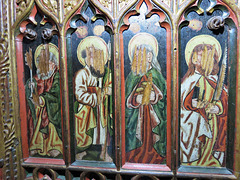 manaton church, devon, c16 screen dado  (7)