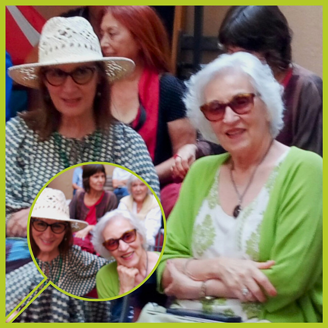 Two Marias at a new book release session