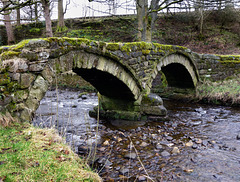 Wycoller, 13th Century bridge (1 of 2).