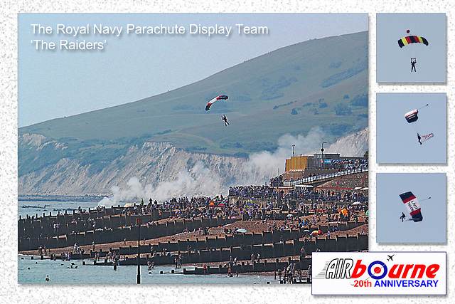 Royal Navy Raiders parachute into Airbourne 2012