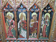 manaton church, devon, c16 screen dado  (8)