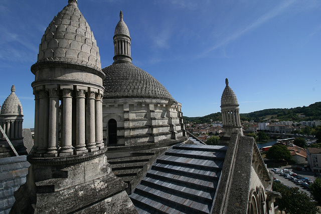 Sur le toit de la cathédrale St Front de Périgueux