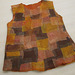 felted vest with silk scraps