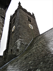 dittisham church, devon , c15 tower