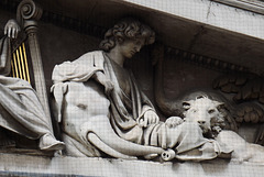 Detail of the Pediment of the British Museum, April 2013