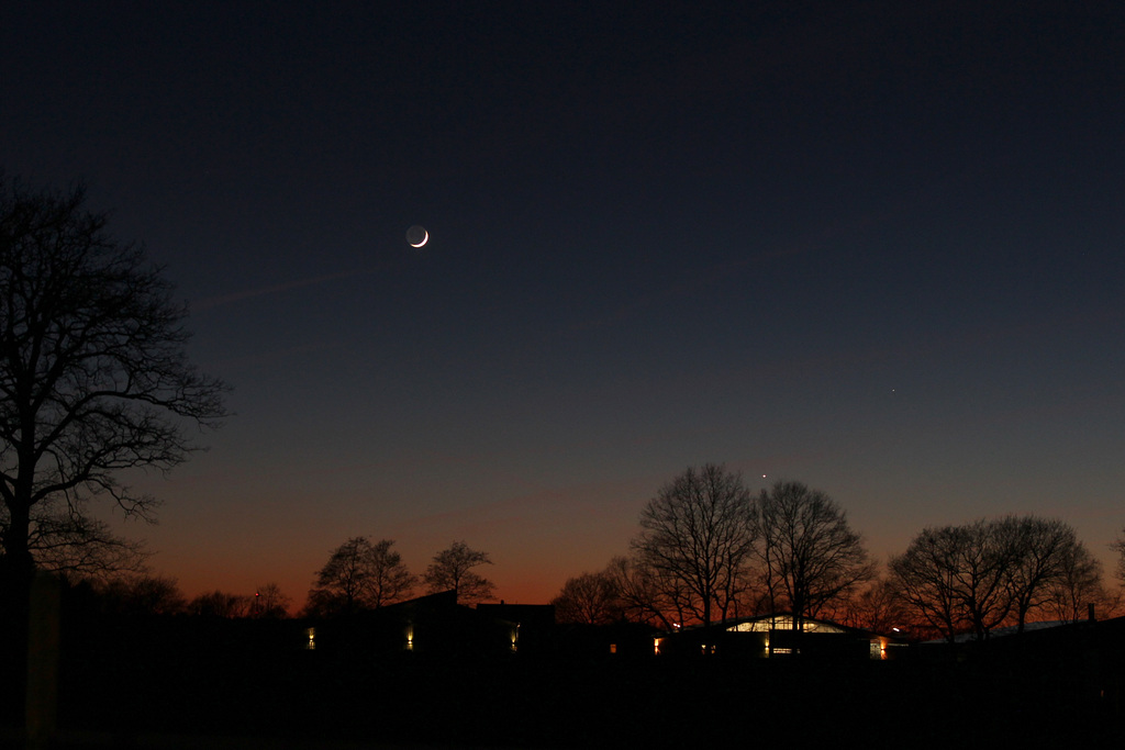 Moon, Venus and Mercury