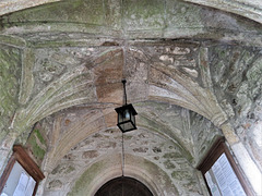 manaton church, devon, c16 porch vaulting