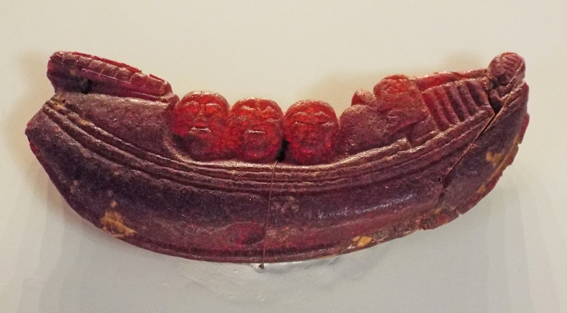 Amber Ship with Figures in the Getty Villa, June 2016