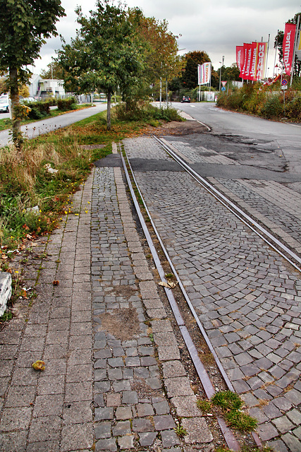 Gleisreste auf dem ehem. Bahnhofsgelände Witten Ost / 15.10.2022