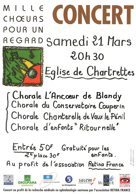 Mille Choeurs à Chartrettes le 21/03/1998