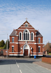 Church on Lower Dale Road from Rawdon Street, Normanton, Derby, Derbyshire