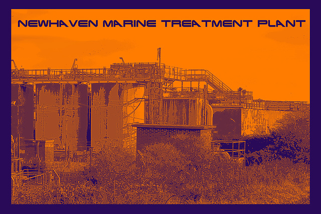 Newhaven Marine Treatment Plant given a colour gradient treatment - 28.11.2015