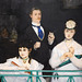 Detail of The Balcony by Manet in the Metropolitan Museum of Art, December 2023