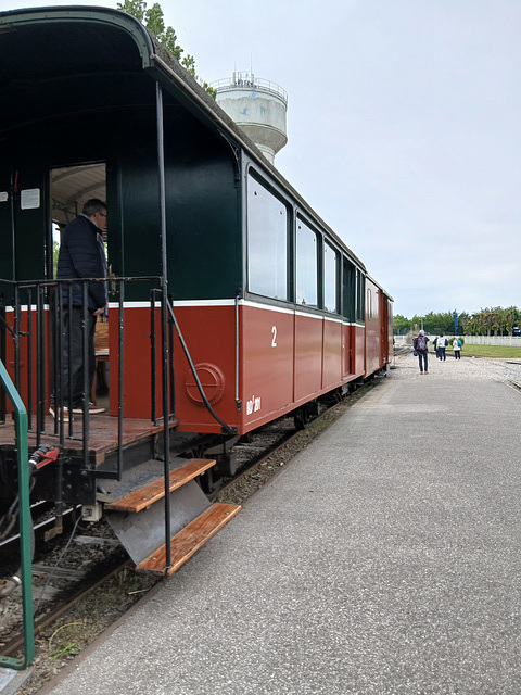Un wagon du train touristique de la baie de Somme à Crotoy (60)