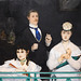 Detail of The Balcony by Manet in the Metropolitan Museum of Art, December 2023