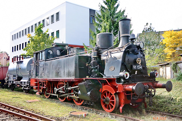 Schwerin, Lok 91 134 im Eisenbahnmuseum