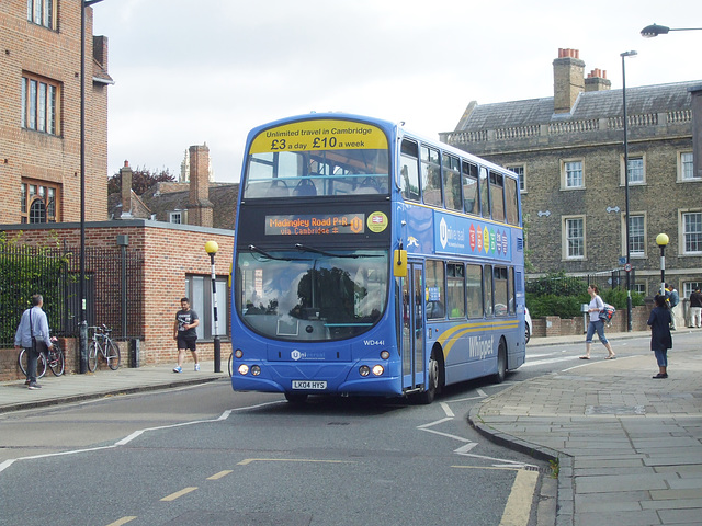 DSCF4638 Whippet Coaches WD441 (LK04 HYS) in Cambridge - 4 Aug 2016 DSCF4638 Whippet Coaches WD441 (LK04 HYS) in Cambridge - 4 Aug 2016