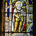 church enstone, oxon  (12) saint harold ? glass dedicated to harold arthur lee-dillon, 17th viscount dillon +1932, pres of the antiquaries society and head of the royal armouries
