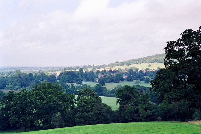 Looking down towards Sudeley Castle (Scan from 1990)