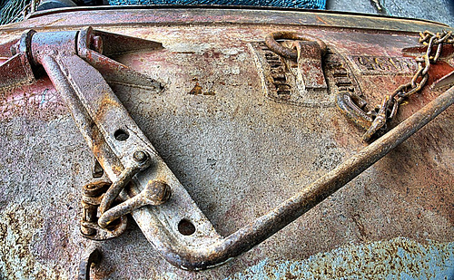 Abandoned Trawl Door. N.Shields Fishquay