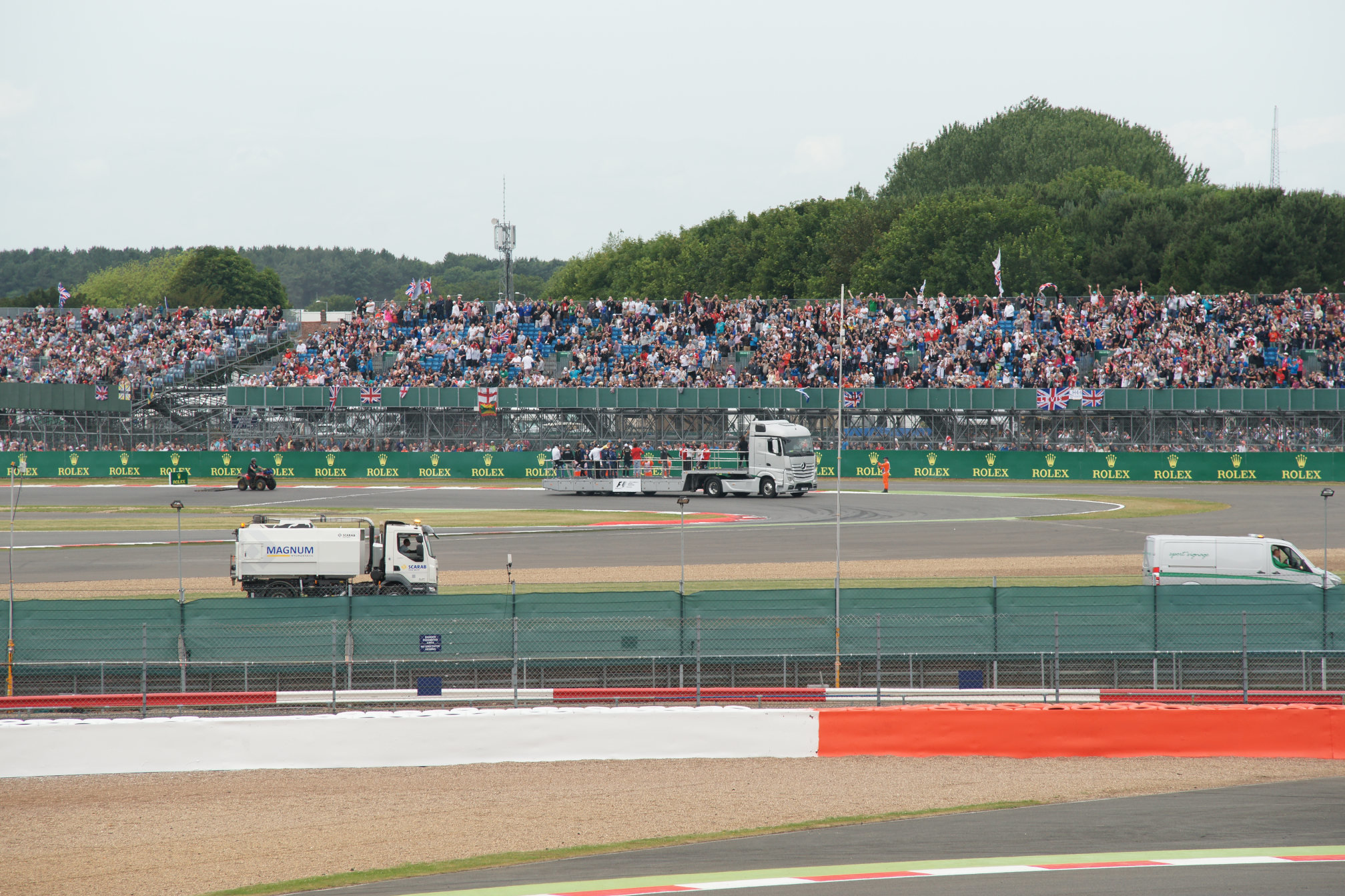 Drivers Parade At The British F1 Grand Prix 2015