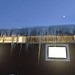 icicle covered cow shed