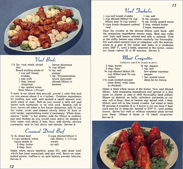 Tested Milnot Recipes (2), 1951