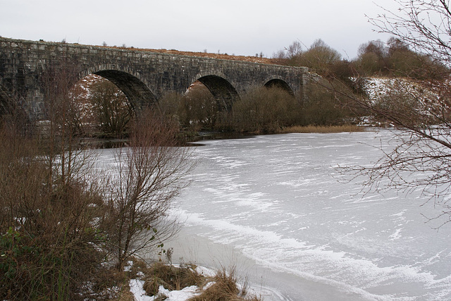 Stroan Viaduct In Winter